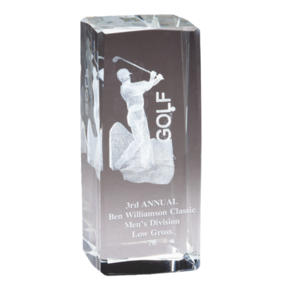 3D Crystal Golfer (Male) 3D Crystal Golfer (Male)