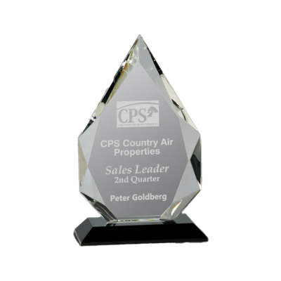 Arrowhead on Black Crystal Base