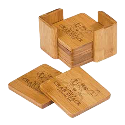 Bamboo 6-Coaster Set