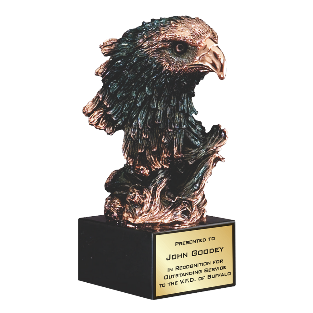 Antique Gold Eagle Head