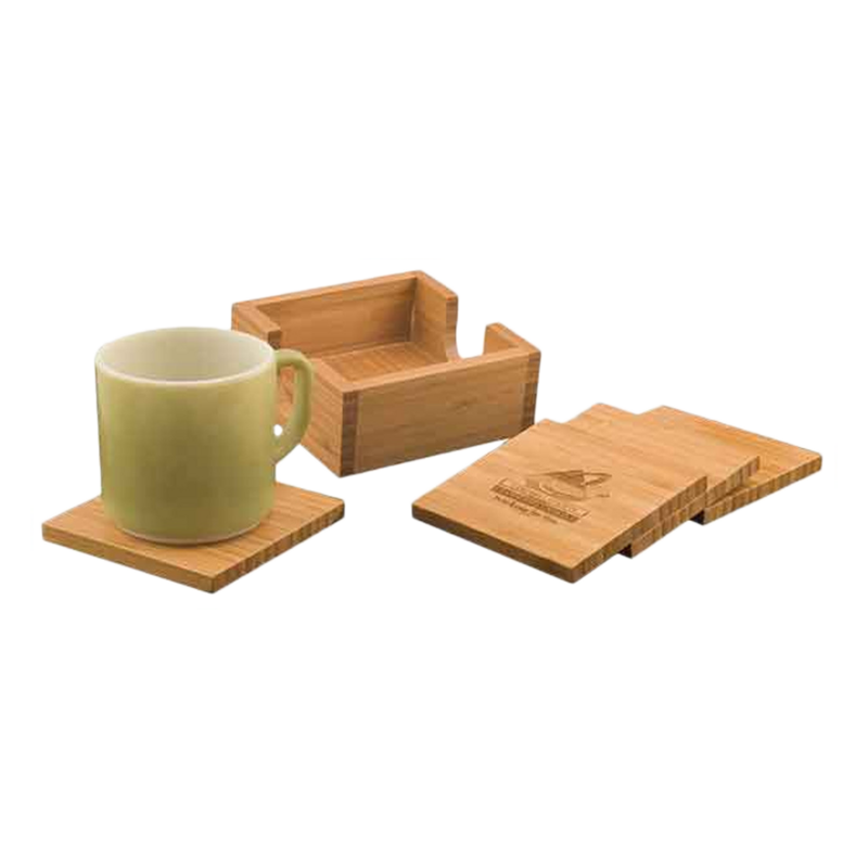 Bamboo 4-Coaster Set