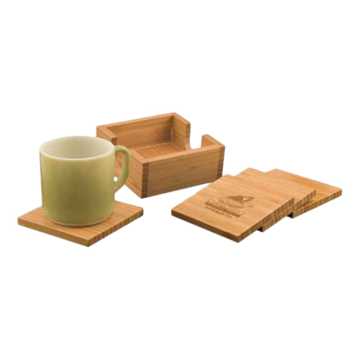 Bamboo 4-Coaster Set