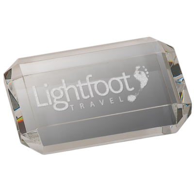 Beveled Crystal Rectangle Paperweight Beveled Crystal Rectangle Paperweight