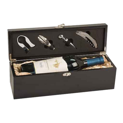 Black Wine Box With Tools