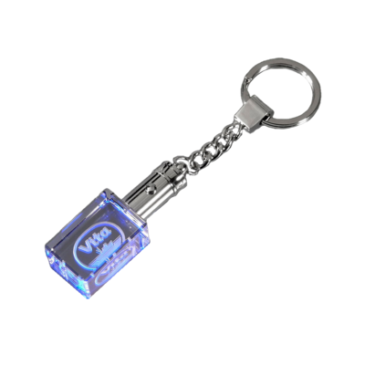 Blue Block Keychain
