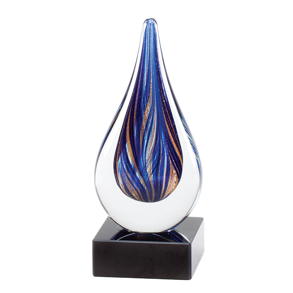 Blue and Brown Tear Drop