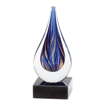 Blue and Brown Tear Drop Blue and Brown Tear Drop