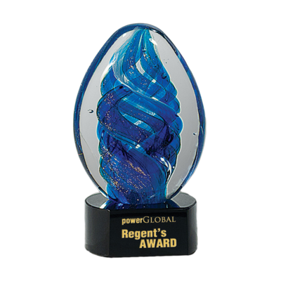 Blue Oval Swirl Blue Oval Swirl