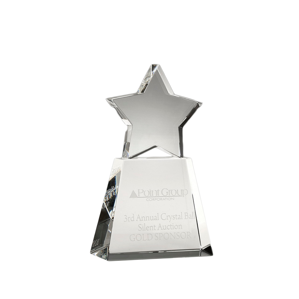 Clear Star on Clear Base
