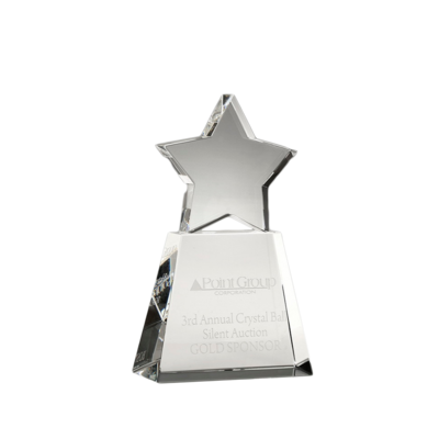 Clear Star on Clear Base