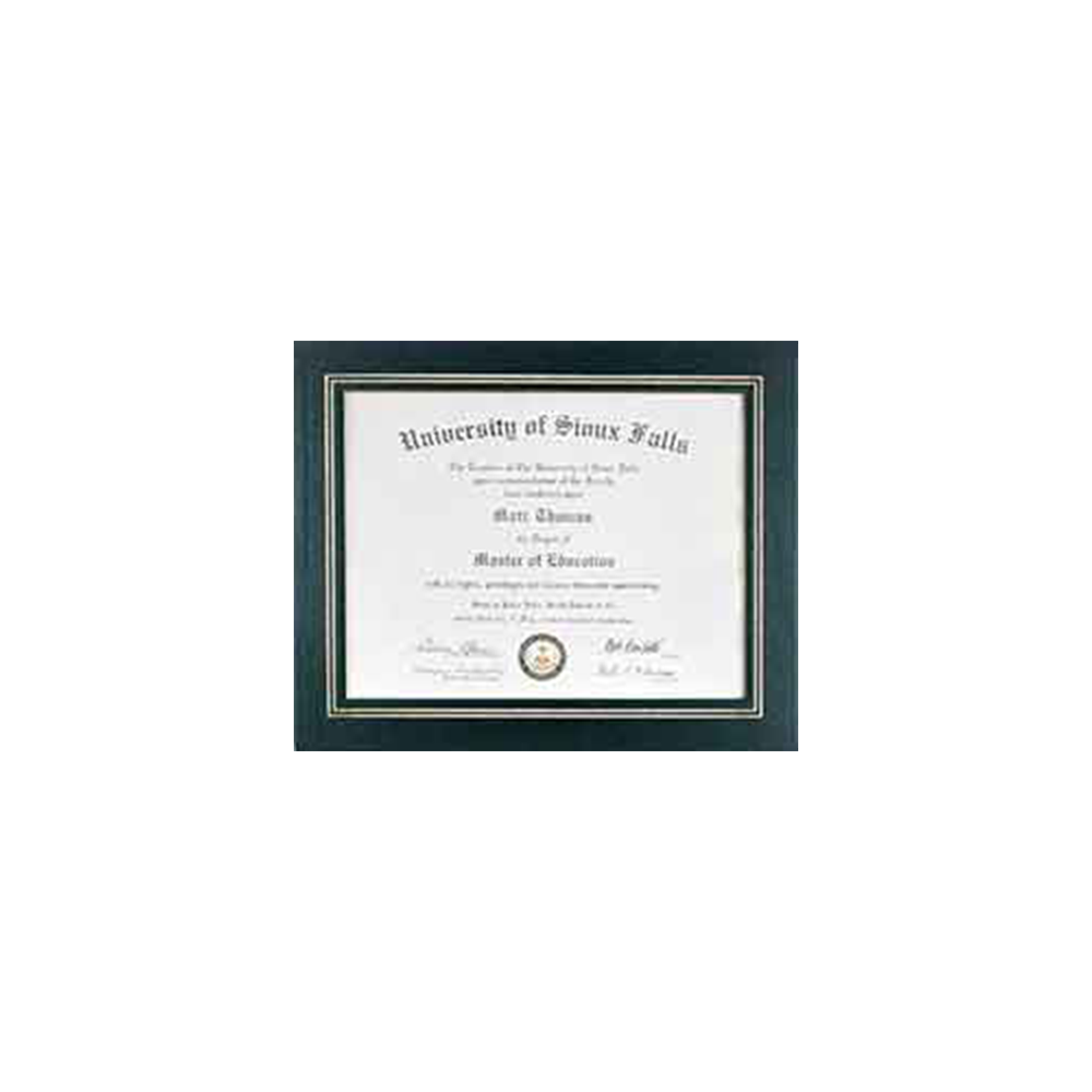Colored Certificate Holder (Black)
