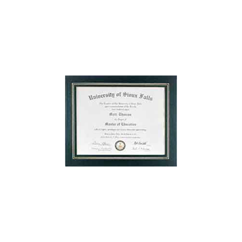 Colored Certificate Holder (Black)