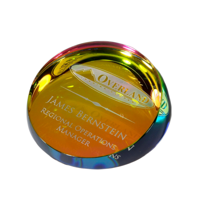 Colored Corona Paperweight Colored Corona Paperweight