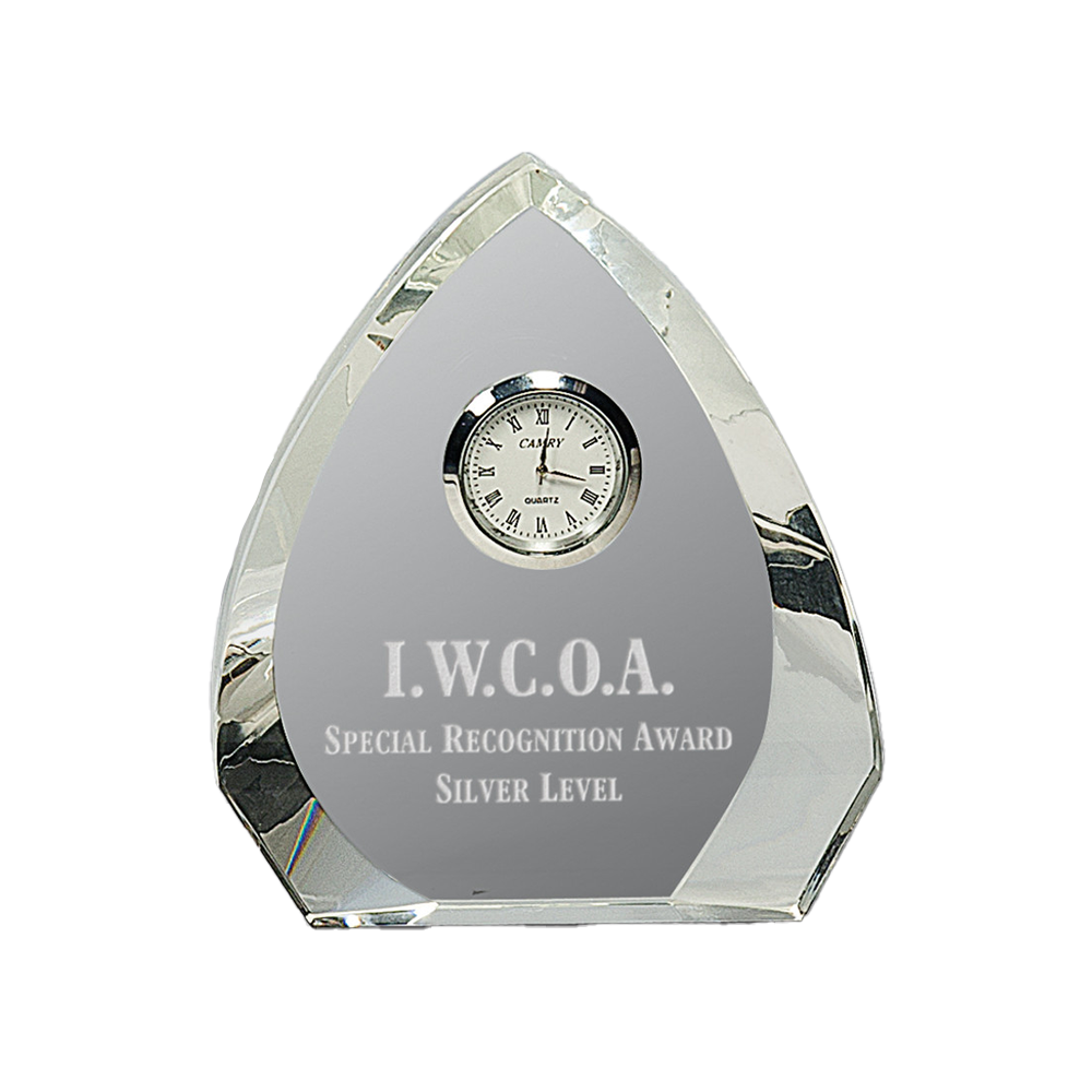 Crystal Arrowhead Clock