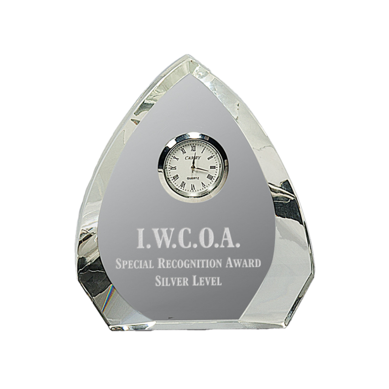 Crystal Arrowhead Clock