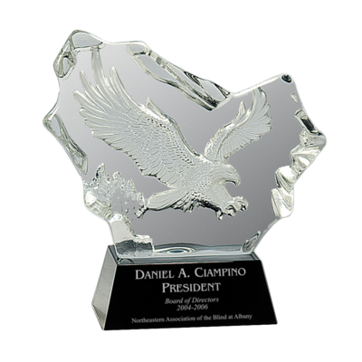 Crystal Carved Eagle Award