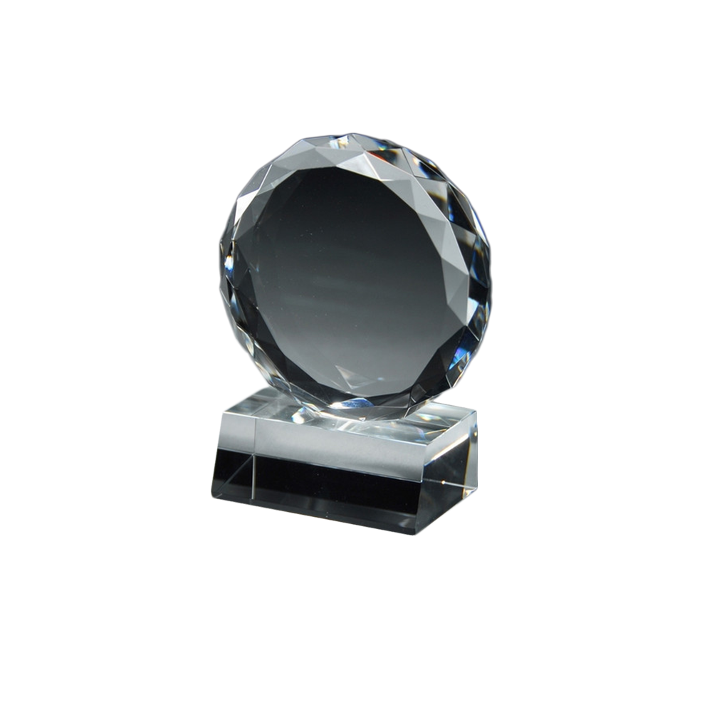 Crystal Circle With Scalloped Edges