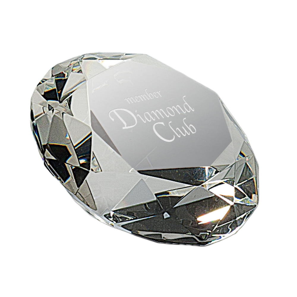 Crystal Diamond Paperweight