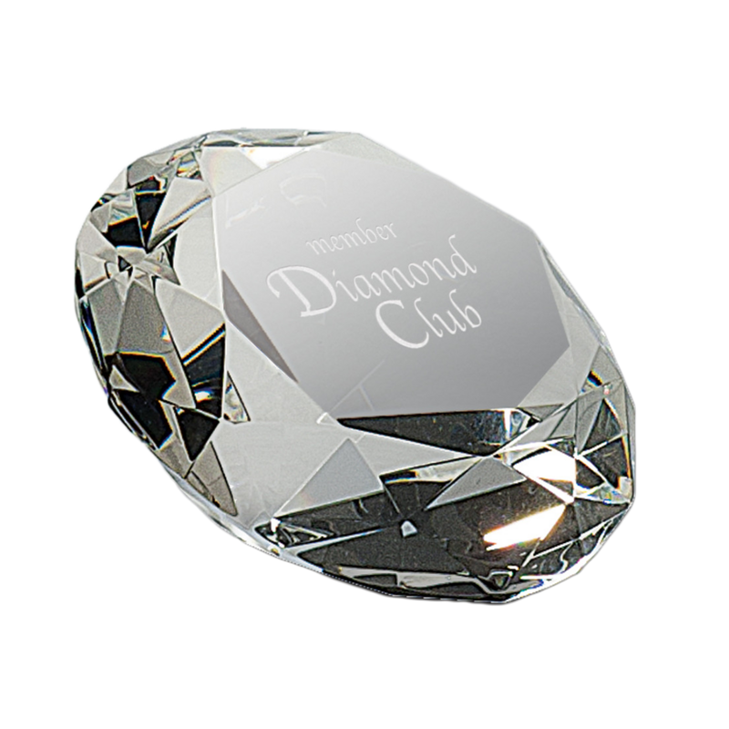 Crystal Diamond Paperweight