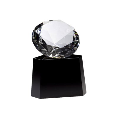 Crystal Diamond Sitting On Base