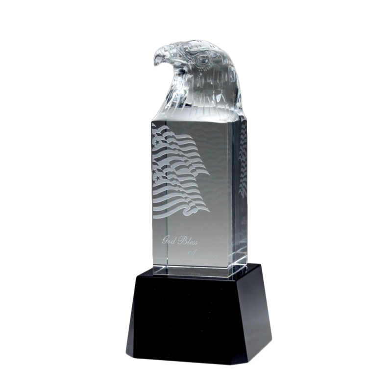 Crystal Eagle With BCTB02 Black Base