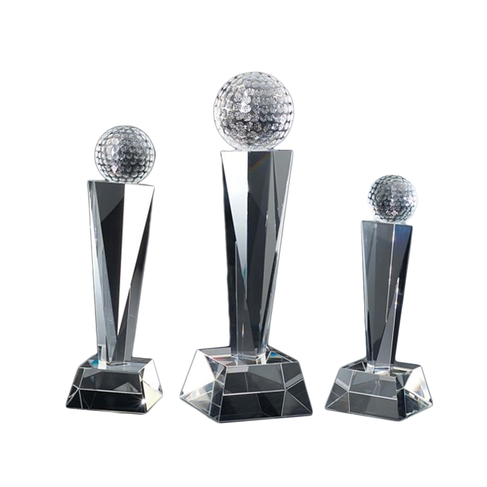 Crystal Golf Ball Tower Award