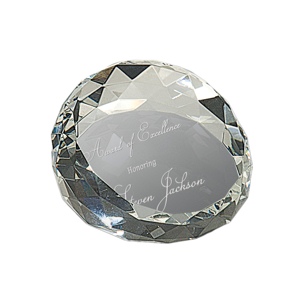 Crystal Facet Paperweight