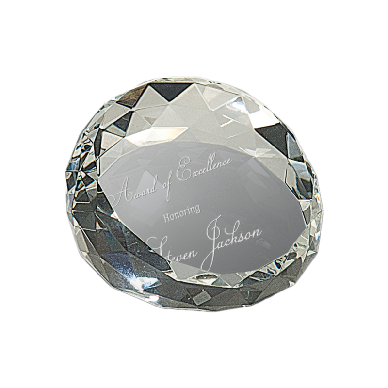 Crystal Facet Paperweight