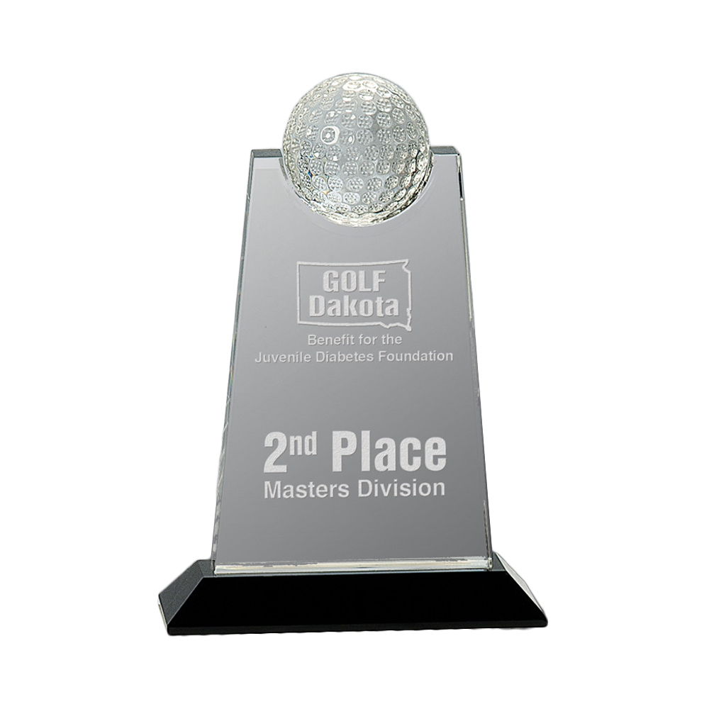 Crystal Golf Tablet Award