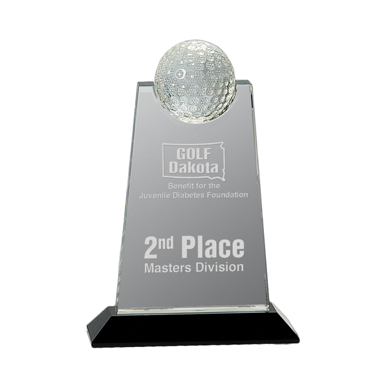 Crystal Golf Tablet Award