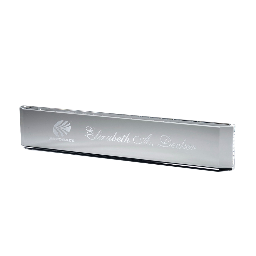 Crystal Name Plate