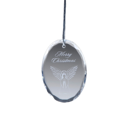 Crystal Oval Ornament