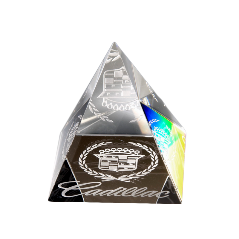 Crystal Pyramid Paperweight