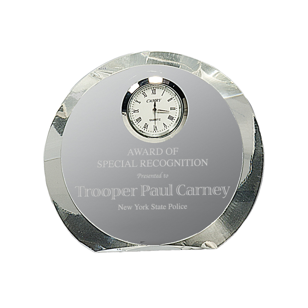 Crystal Round Clock