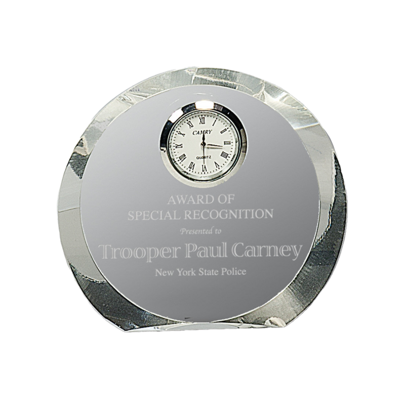 Crystal Round Clock