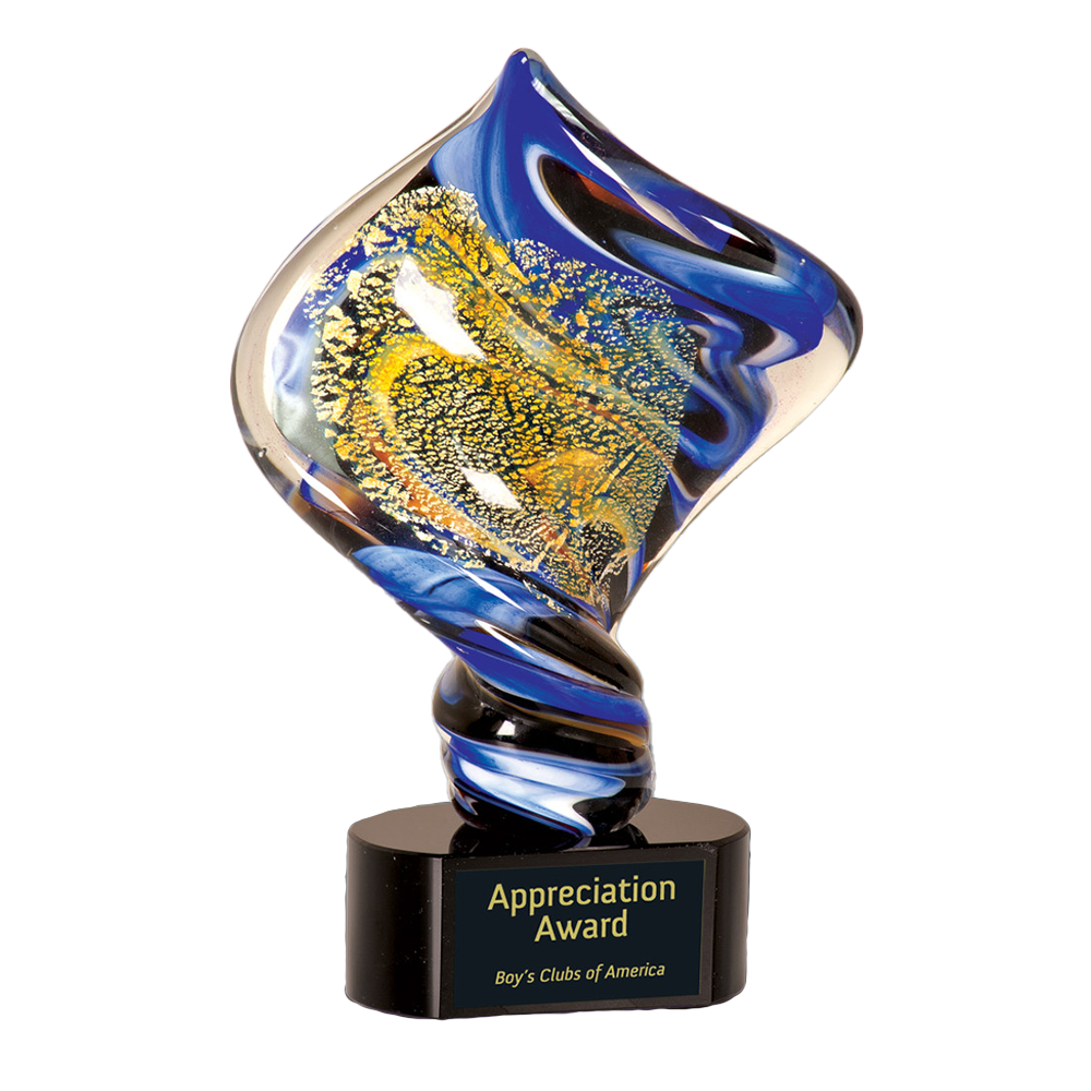 Diamond Twist Art Glass