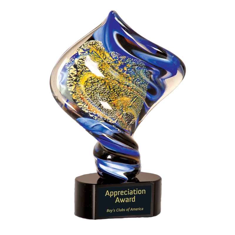 Diamond Twist Art Glass