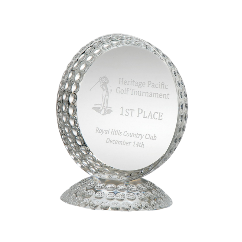 Dimpled Golf Trophy