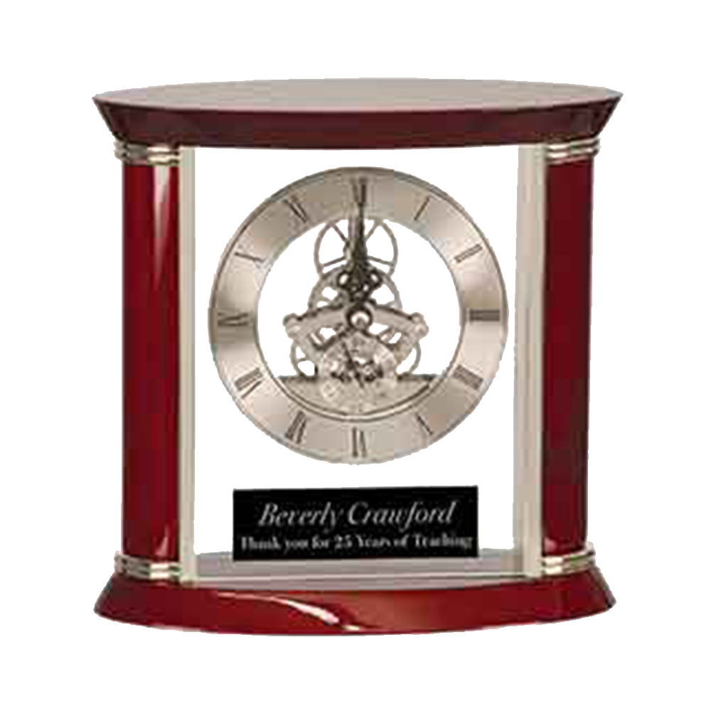 Executive Rosewood Clock (Silver)