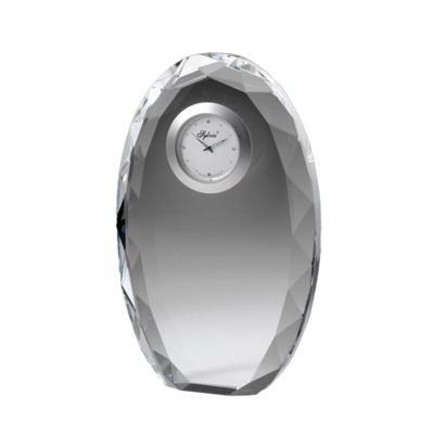 Faceted Oval Clock