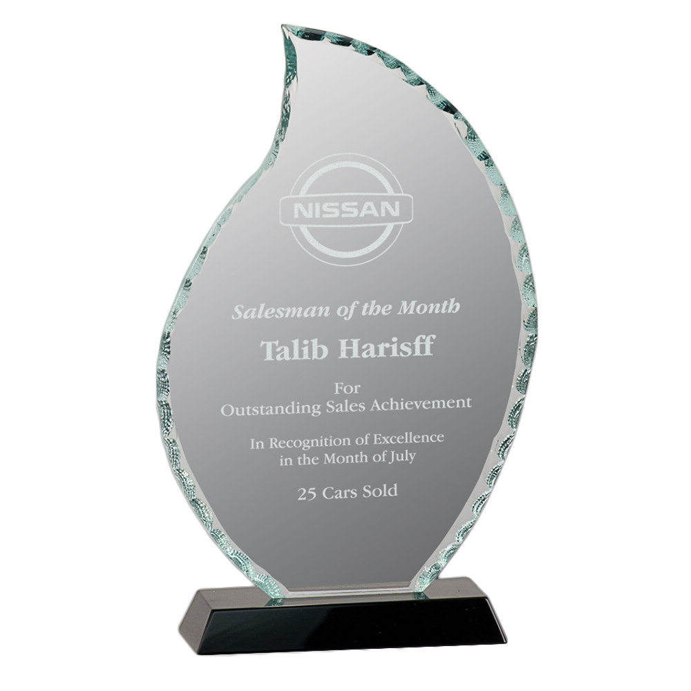 Flame Facet Glass Award