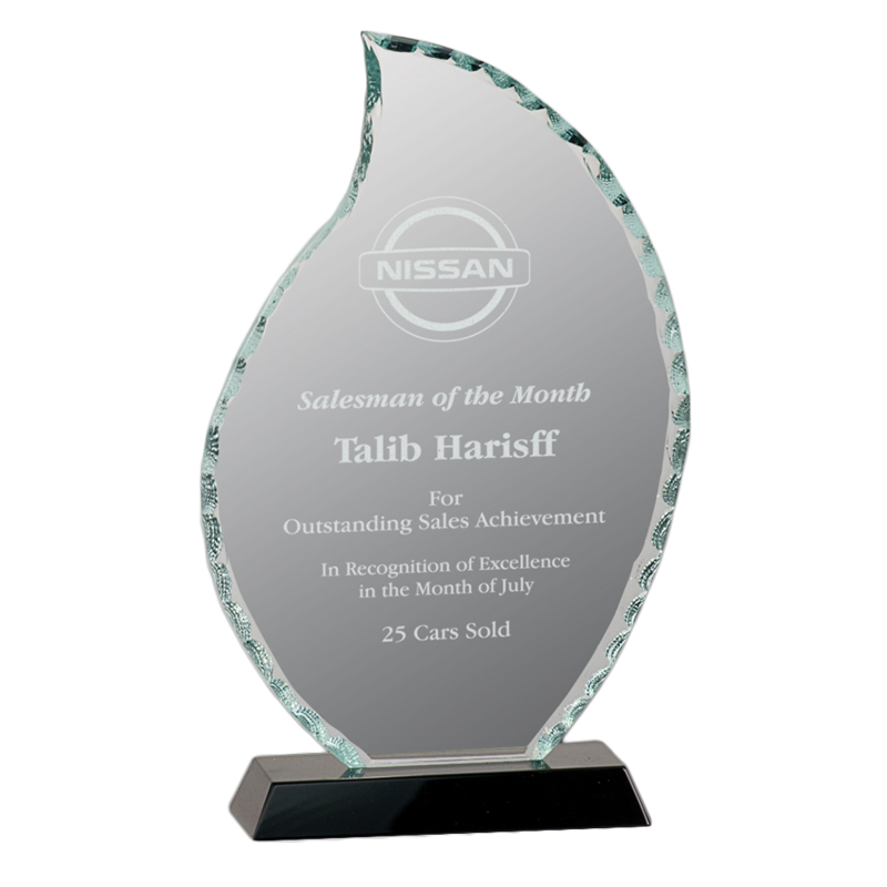 Flame Facet Glass Award