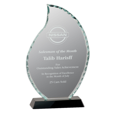 Flame Facet Glass Award Flame Facet Glass Award