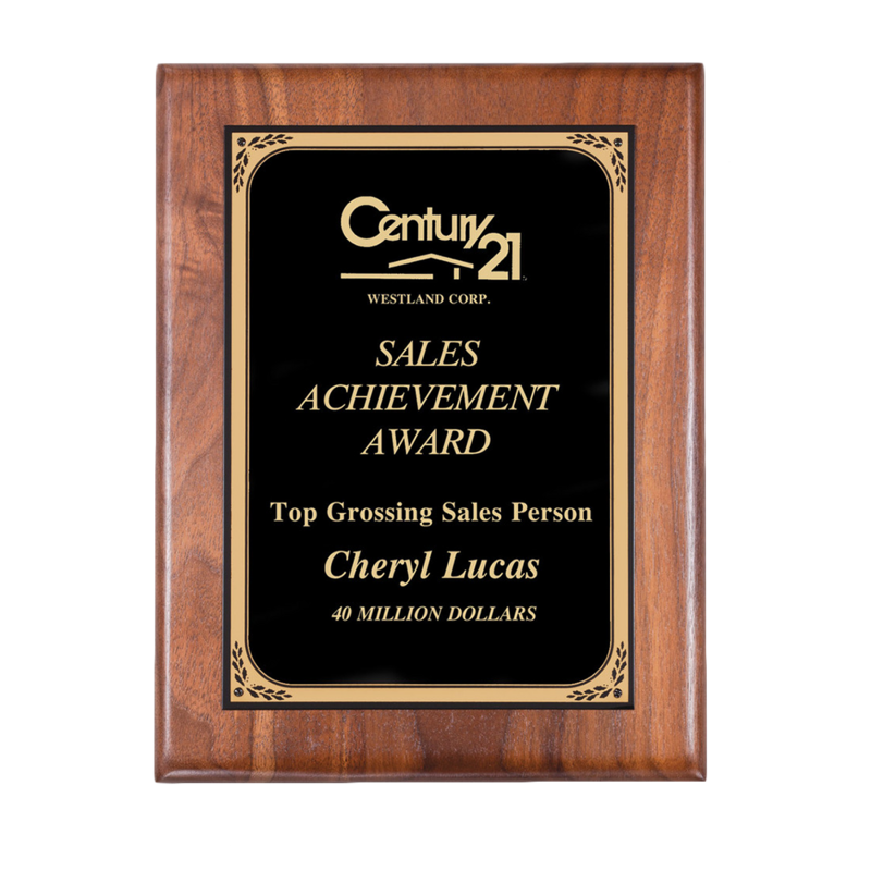 Genuine Walnut Plaque