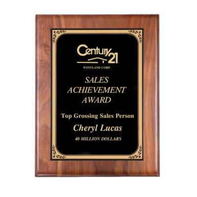 Genuine Walnut Plaque Genuine Walnut Plaque