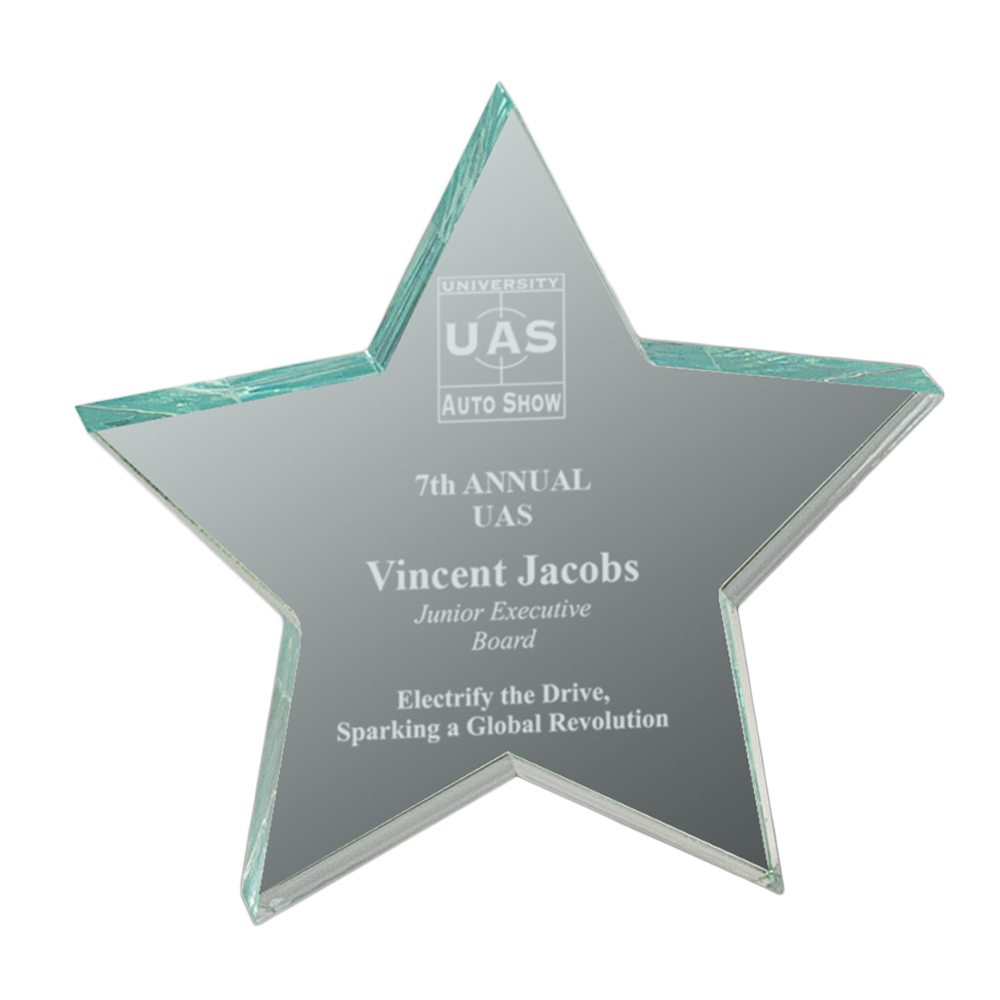 Jade Acrylic Star Paperweight