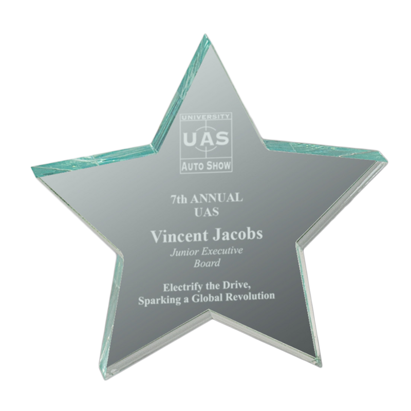 Jade Acrylic Star Paperweight
