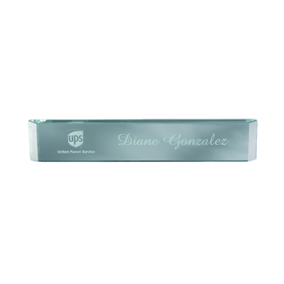 Jade Glass Name Plate Jade Glass Name Plate