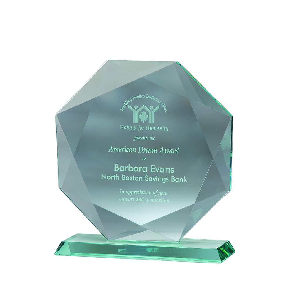 Jade Glass Octagon Award