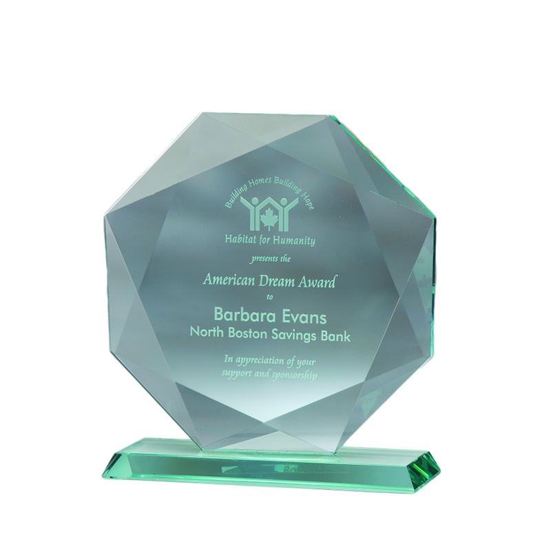 Jade Glass Octagon Award